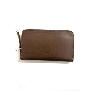 WP Standard Full Grain Leather Zip Around Wallet Chocolate Brown